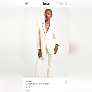 BECAUSE of ALICE CREAM SUIT SZ XL